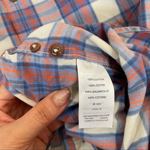 J Crew Plaid Button Down Shirt - Picture 4 of 7